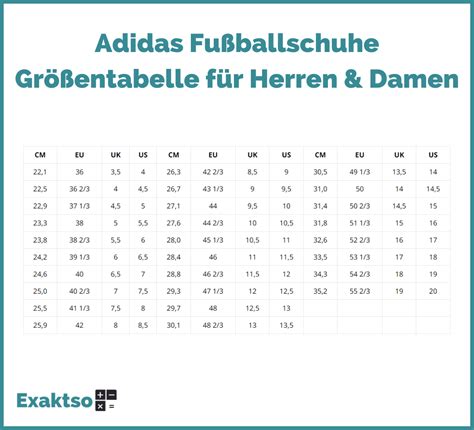 schuhgrößen fußballschuhe adidas|adidas größentabelle 2022.